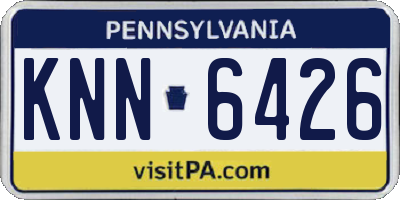 PA license plate KNN6426