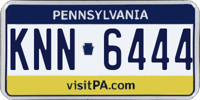PA license plate KNN6444