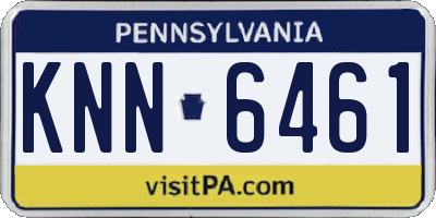 PA license plate KNN6461