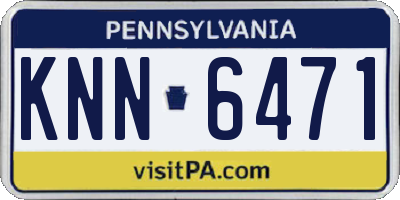 PA license plate KNN6471