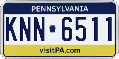 PA license plate KNN6511