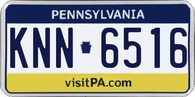PA license plate KNN6516