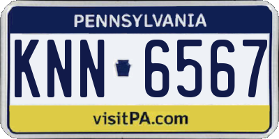 PA license plate KNN6567