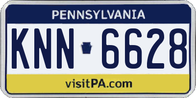PA license plate KNN6628
