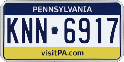 PA license plate KNN6917