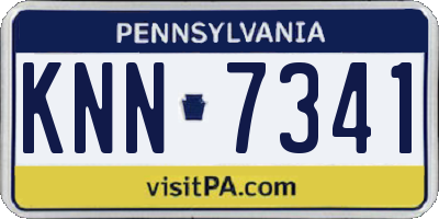 PA license plate KNN7341