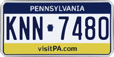 PA license plate KNN7480