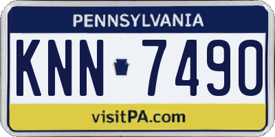 PA license plate KNN7490