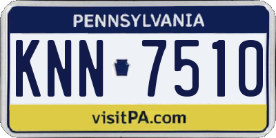 PA license plate KNN7510