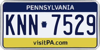 PA license plate KNN7529
