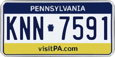 PA license plate KNN7591