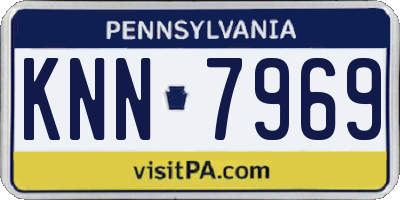PA license plate KNN7969