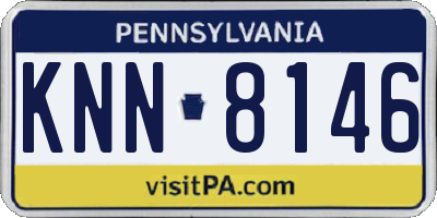 PA license plate KNN8146