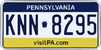 PA license plate KNN8295