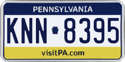 PA license plate KNN8395