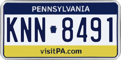 PA license plate KNN8491