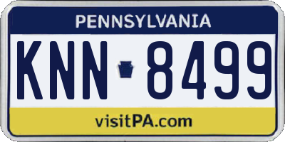 PA license plate KNN8499