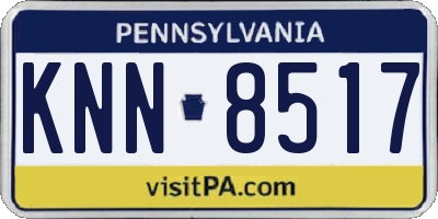 PA license plate KNN8517