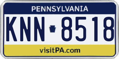 PA license plate KNN8518