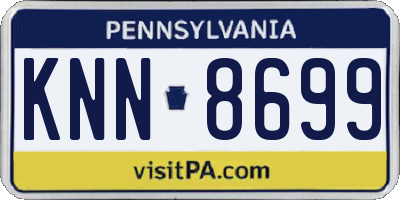 PA license plate KNN8699