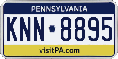 PA license plate KNN8895