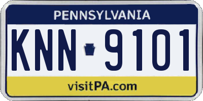 PA license plate KNN9101