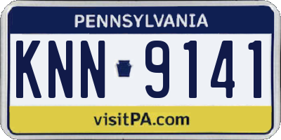 PA license plate KNN9141