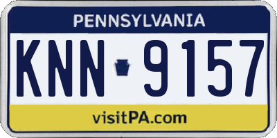 PA license plate KNN9157