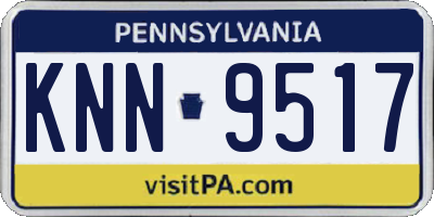 PA license plate KNN9517