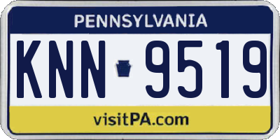 PA license plate KNN9519