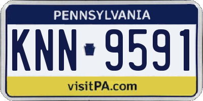 PA license plate KNN9591