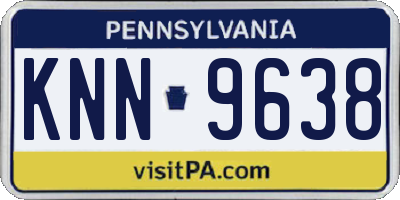 PA license plate KNN9638
