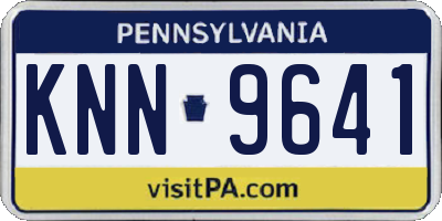 PA license plate KNN9641
