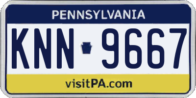PA license plate KNN9667