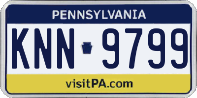 PA license plate KNN9799