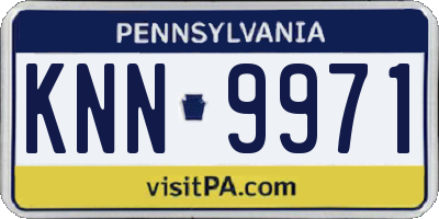 PA license plate KNN9971