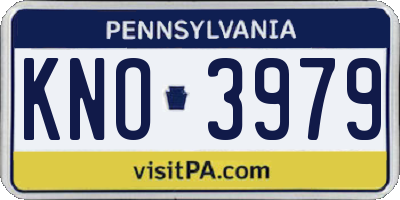 PA license plate KNO3979