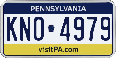 PA license plate KNO4979