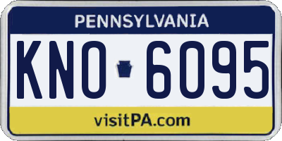PA license plate KNO6095