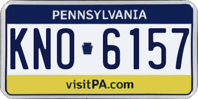 PA license plate KNO6157