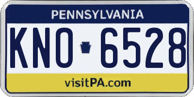PA license plate KNO6528