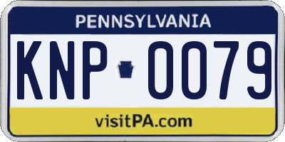 PA license plate KNP0079
