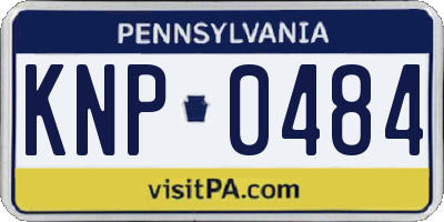 PA license plate KNP0484