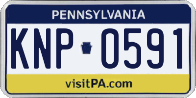 PA license plate KNP0591