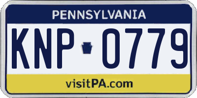 PA license plate KNP0779