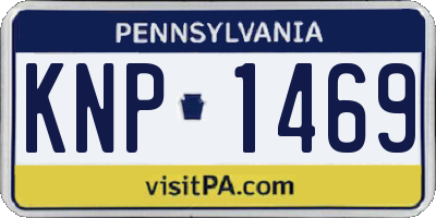 PA license plate KNP1469