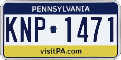 PA license plate KNP1471