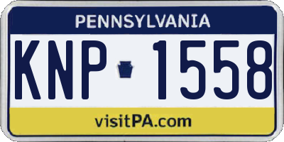 PA license plate KNP1558