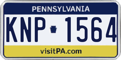 PA license plate KNP1564