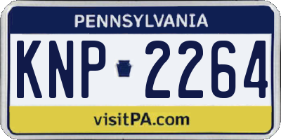 PA license plate KNP2264